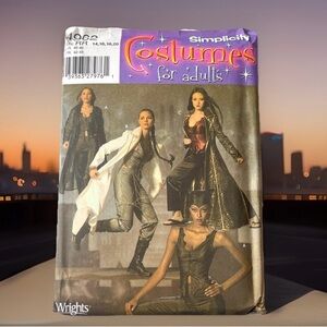 Simplicity Costumes For Adult Women Vintage Uncut Pattern 4962 Jacket Cosplay